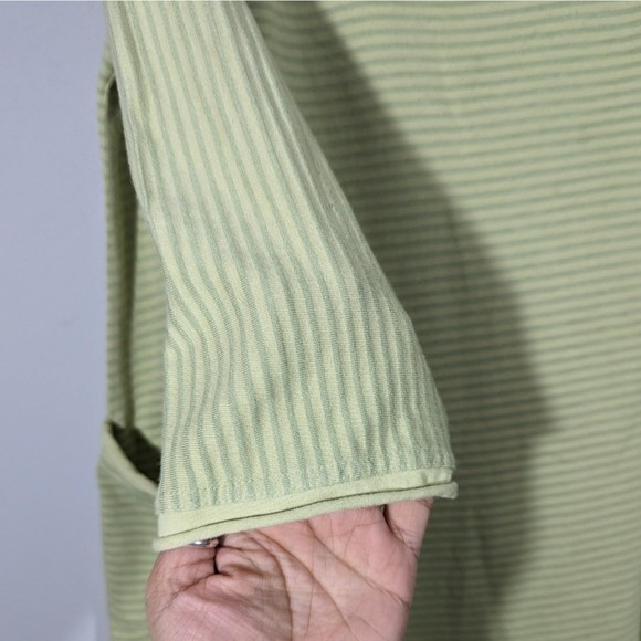 Kleen Green Stripe Shirt Women‎ Size M - Picture 4 of 5